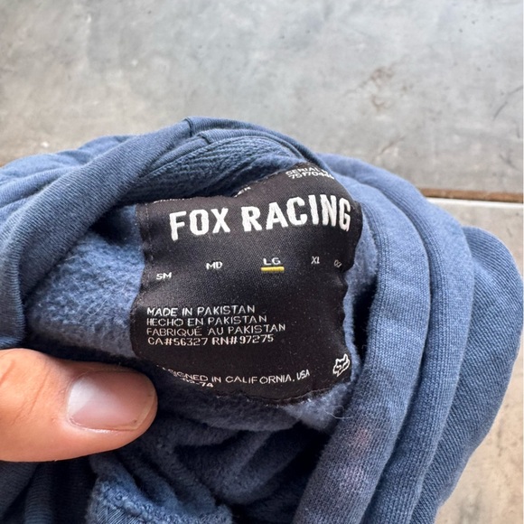 Y2K Blue Fox Racing Hoodie - Picture 5 of 5